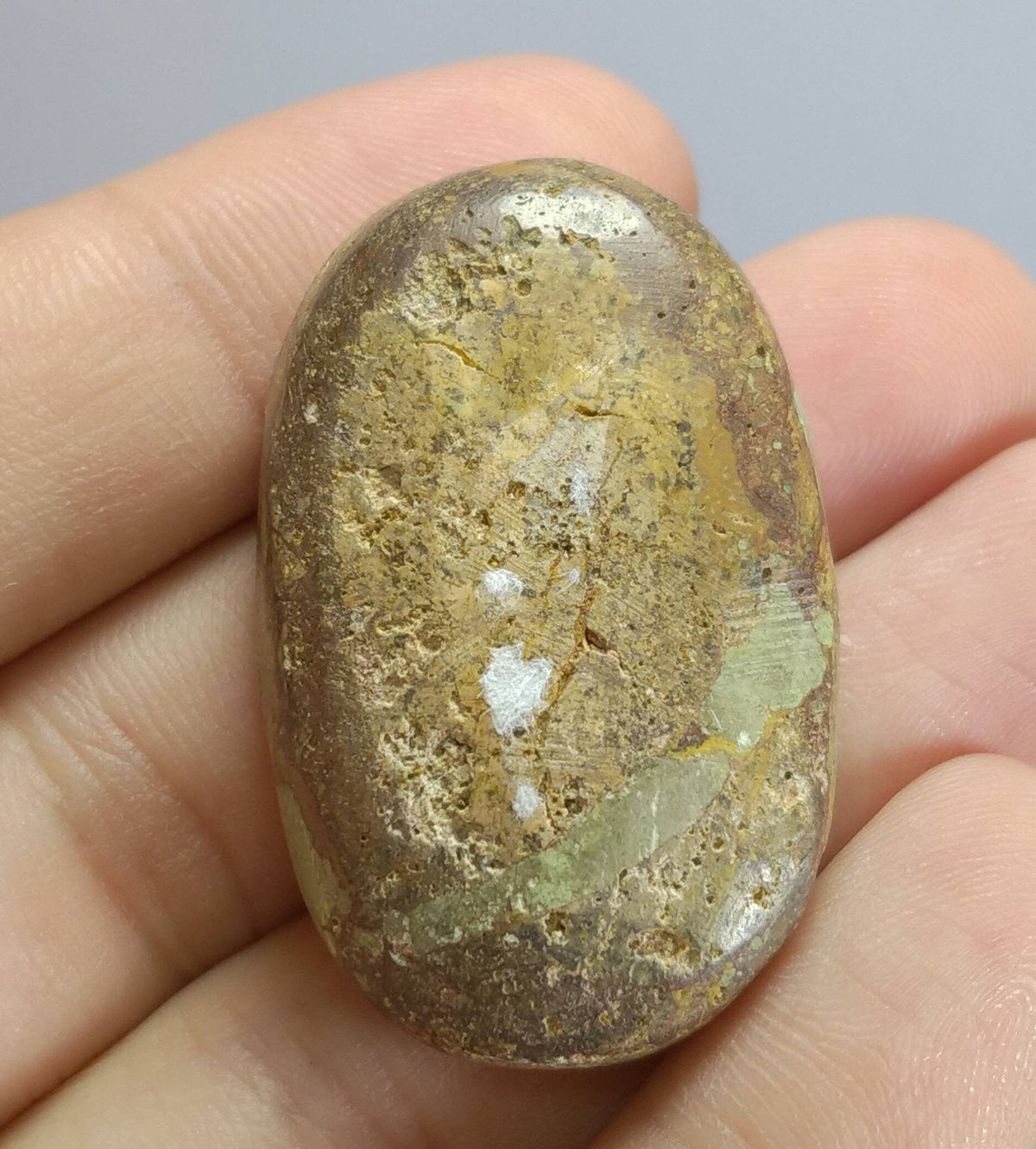 Natural Turquoise Cabochon, 74 Carats, Oval Shape