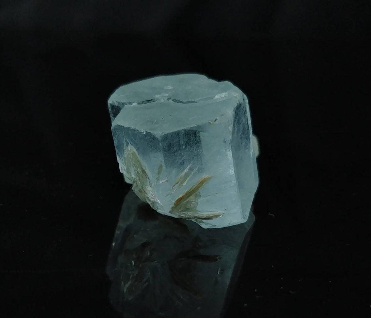 Aquamarine terminated clear with moscovite mica from Nagar Valley Skardu GilgitBaltistan Pakistan