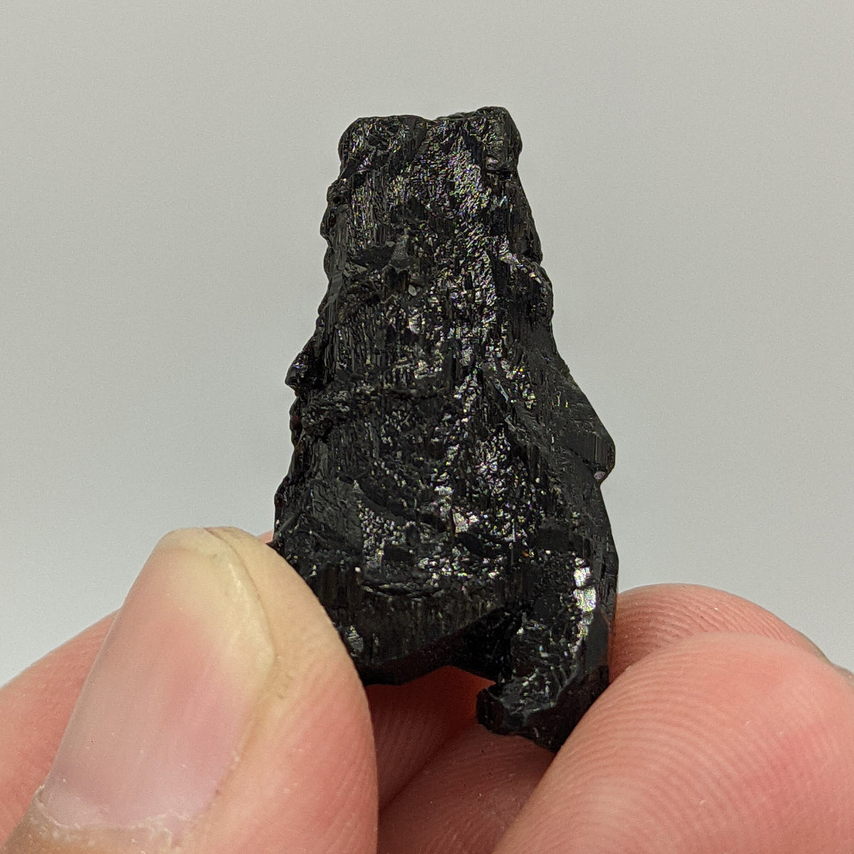 Etched Black Tourmaline Crystal, Skardu Pakistan, 8.5g