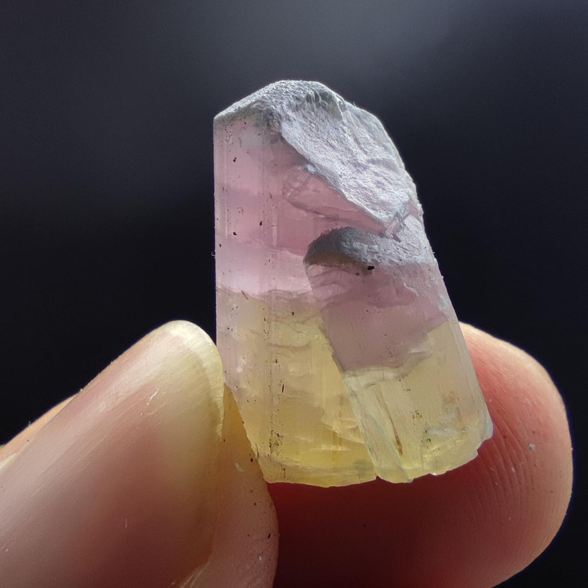 Natural small 24 pieces lot of bicolor tourmaline crystals from Afghanistan, 87.9 grams