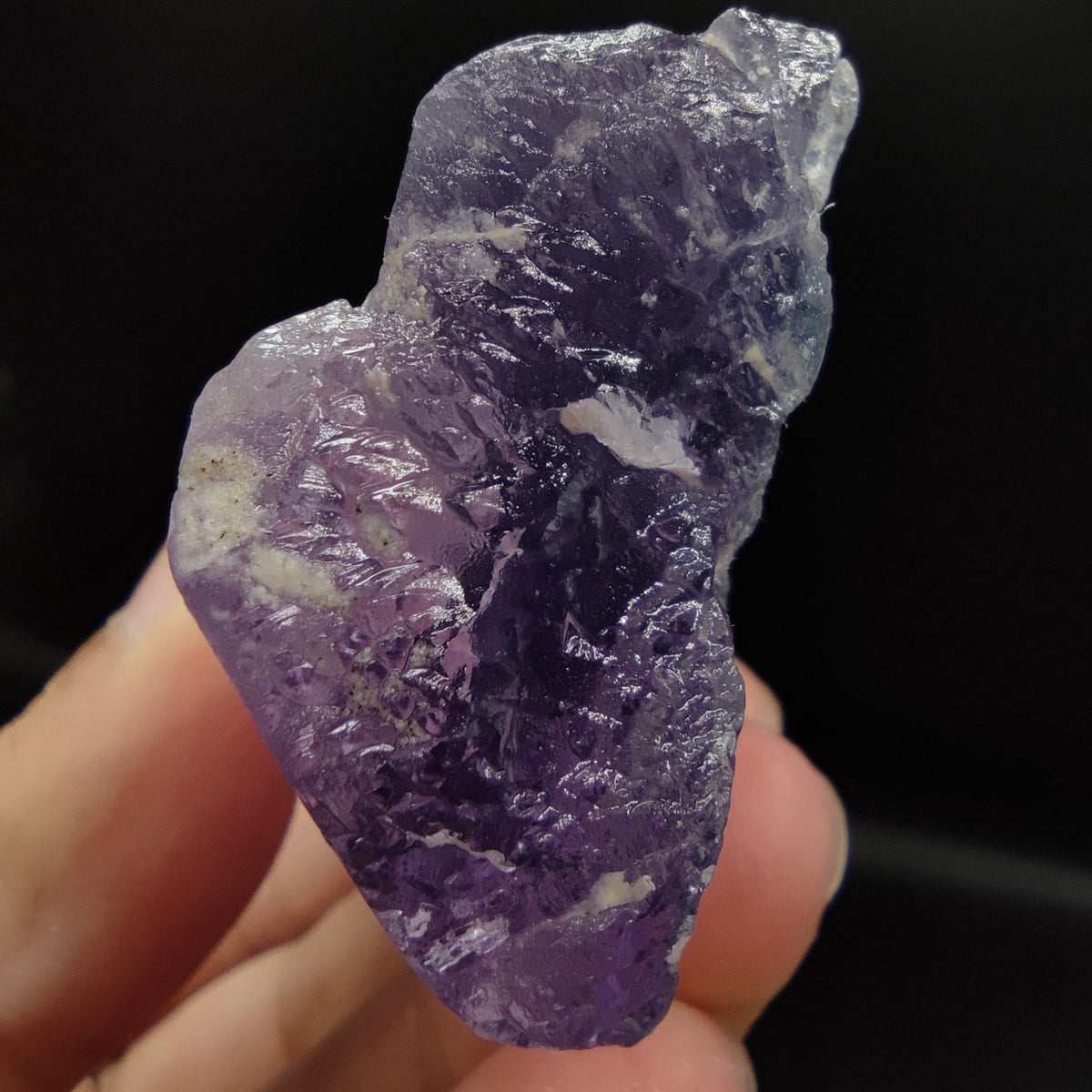 Bicolor Spodumene var kunzite clear lustrous crystal from Afghanistan, 188 grams