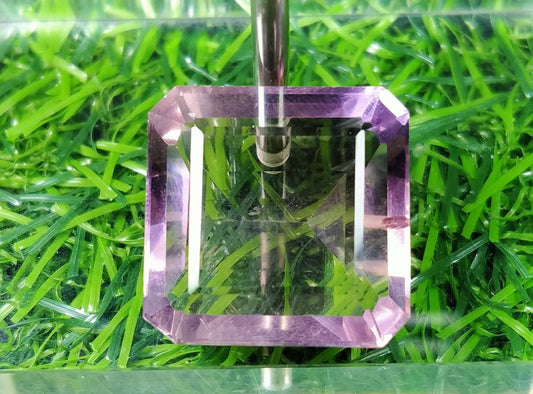 Natural good quality faceted square shape flourite gem