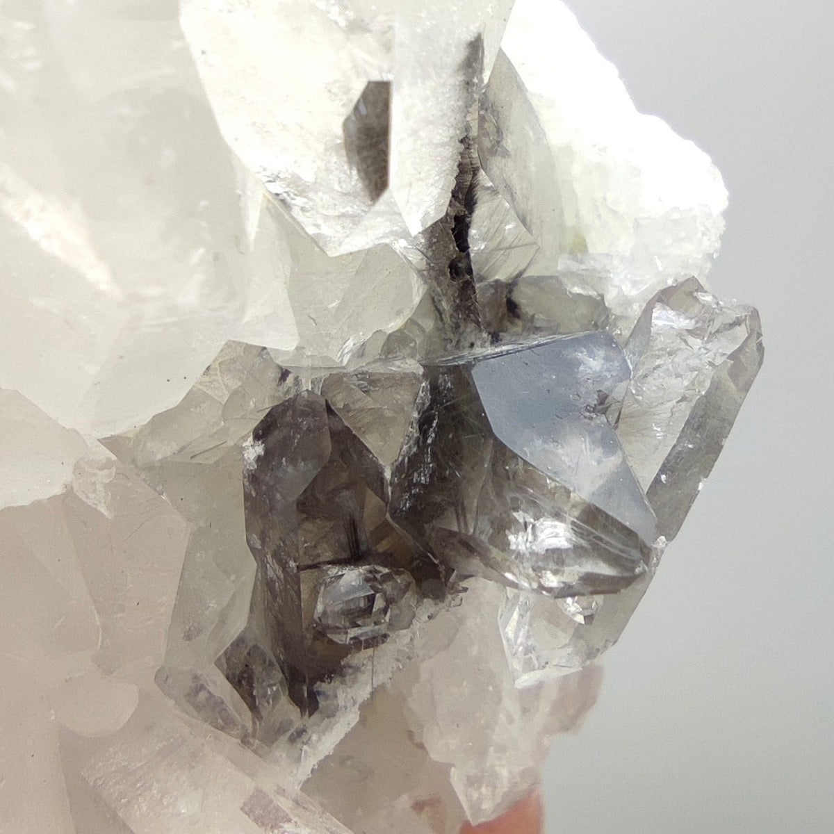 Natural nice size brookite included quartz cluster from Baluchistan Pakistan, 98 grams