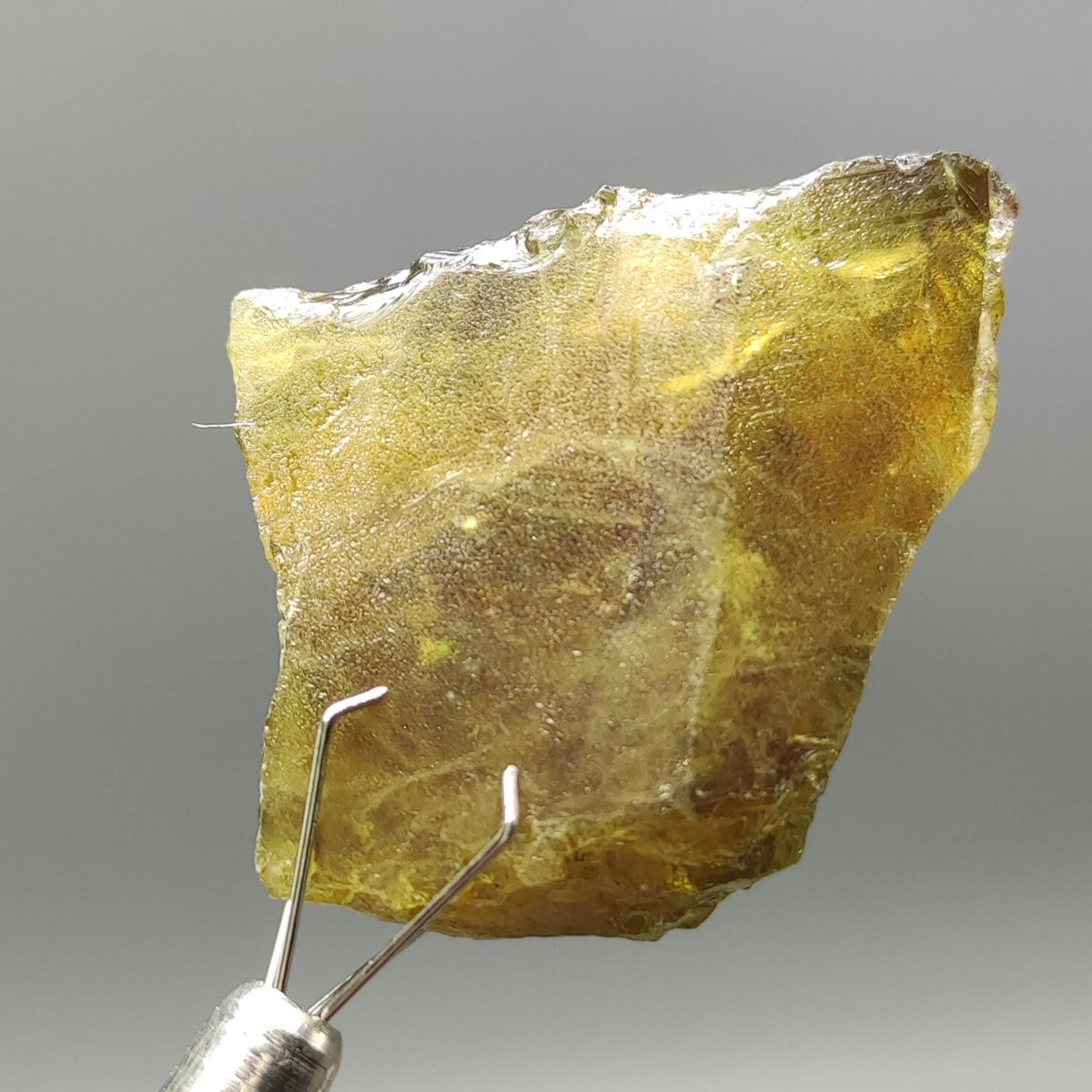 Green rare natural sphene titanite crystal from Mohmand Agency KPK Pakistan, weight 12 grams