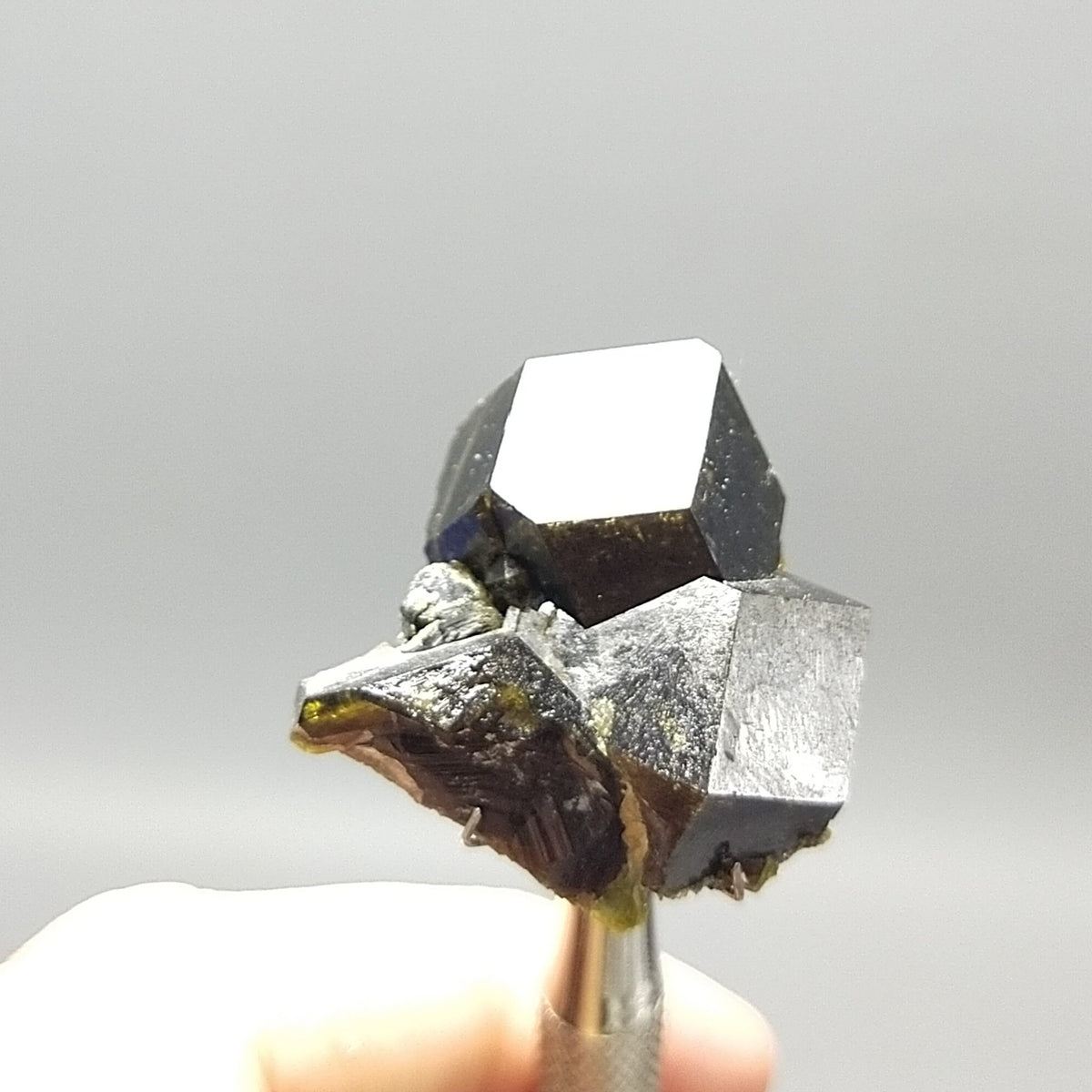 Andradite Garnet Crystal on Albite with Epidote, Pakistan, 15.8 grams