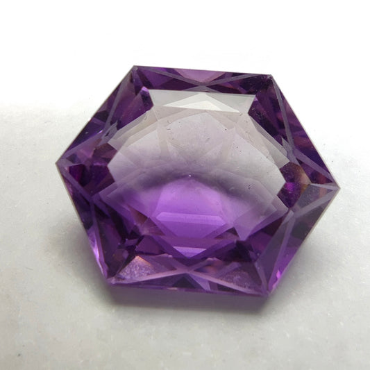 ARSAA GEMS AND MINERALSNatural purple fancy cut hexagonal shape faceted amethyst gem, 11.5ct - Premium Amethyst Cut Stone from ARSAA GEMS AND MINERALS - Just $35! Shop now at ARSAA GEMS AND MINERALS