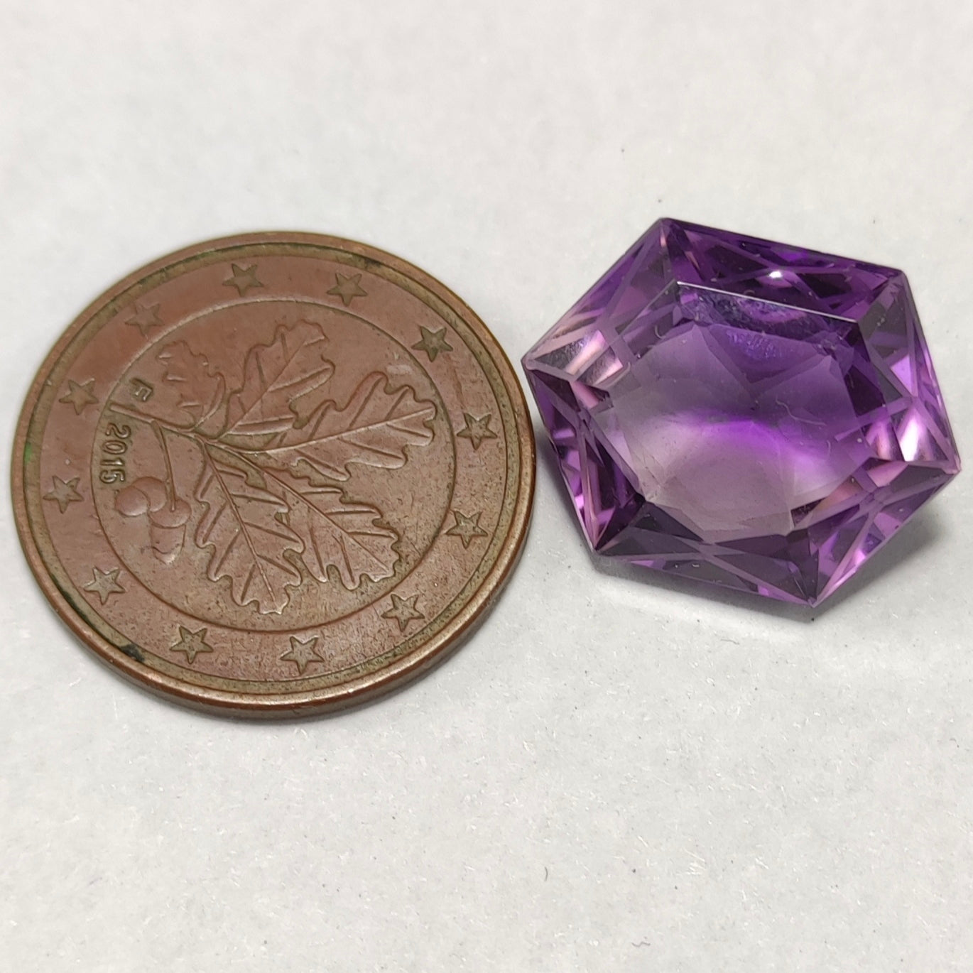 ARSAA GEMS AND MINERALSNatural purple fancy cut hexagonal shape faceted amethyst gem, 11.5ct - Premium Amethyst Cut Stone from ARSAA GEMS AND MINERALS - Just $35! Shop now at ARSAA GEMS AND MINERALS