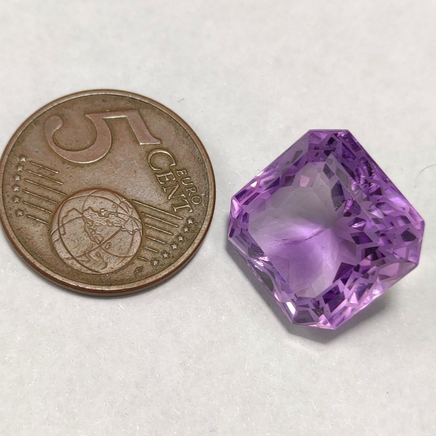 ARSAA GEMS AND MINERALSNatural fine quality beautiful 17.5 carats purple color clear faceted amethyst gem - Premium  from ARSAA GEMS AND MINERALS - Just $35! Shop now at ARSAA GEMS AND MINERALS