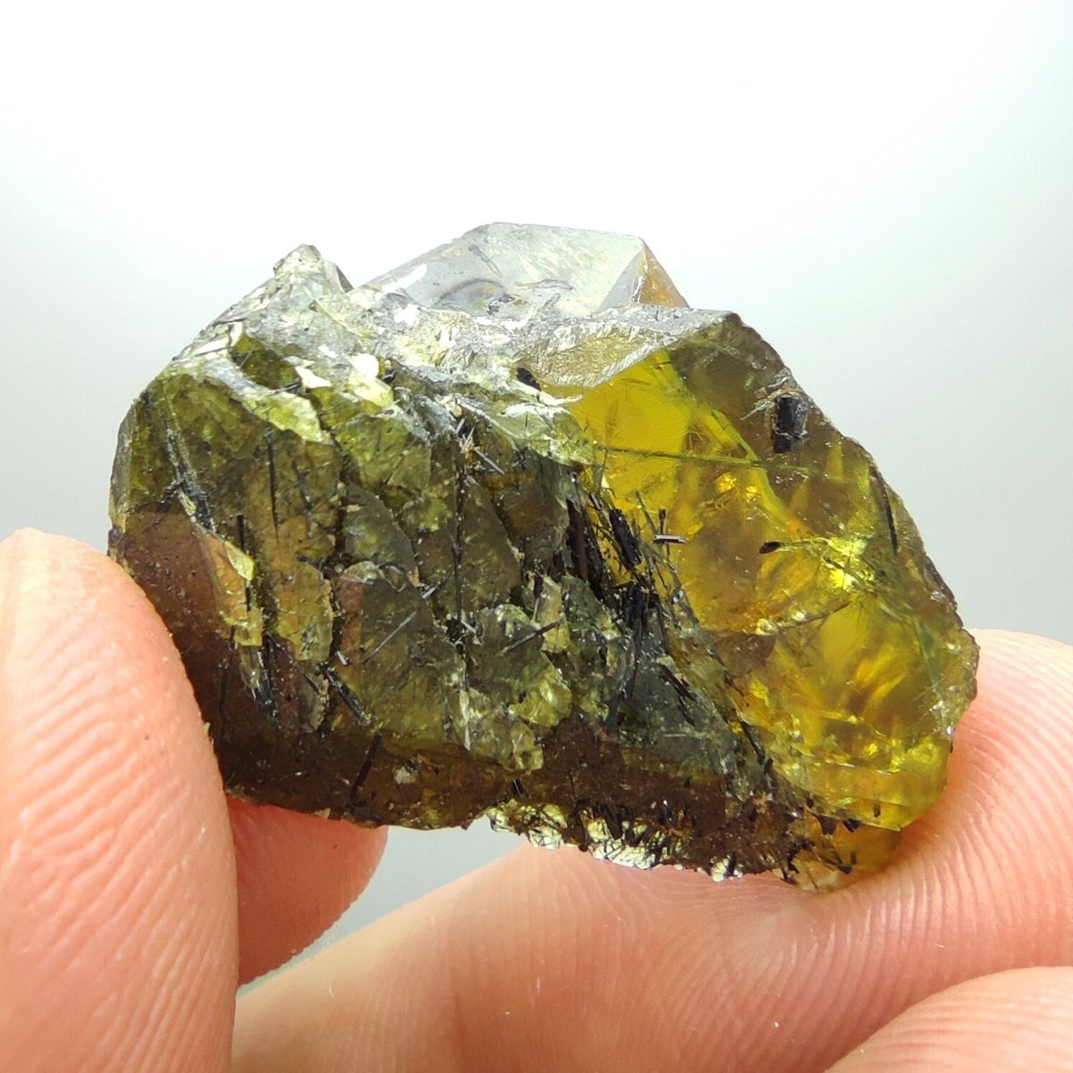 Rare sphene titanite crystal with Aegirine inclusion from Momand agency, KP, Pakistan, 7.3 gram