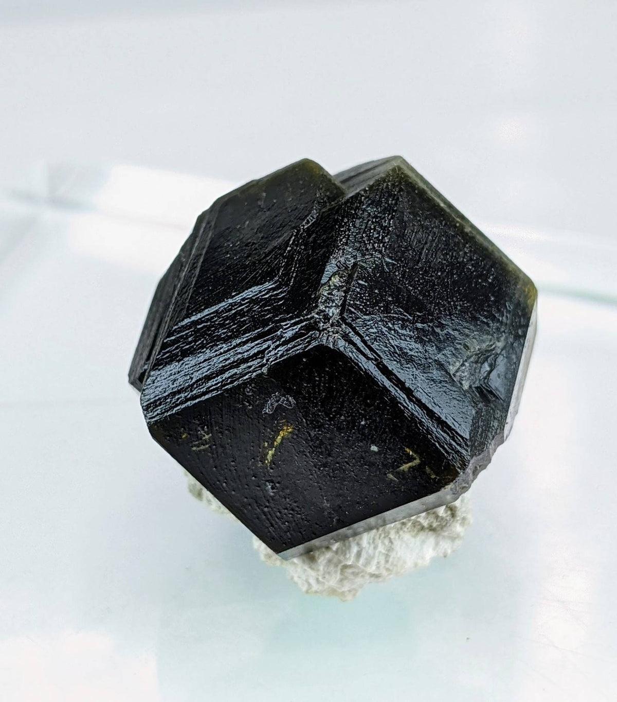 On matrix andradite garnet crystal from Pakistan, 18.9 grams