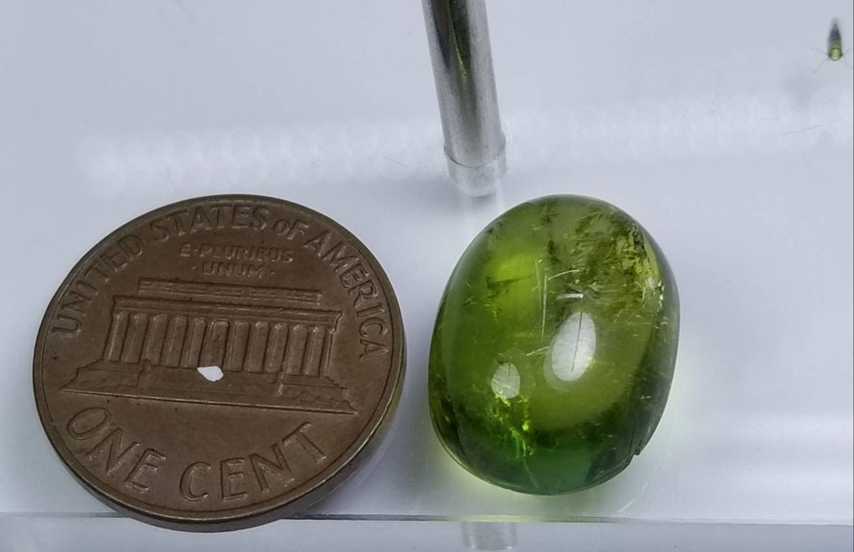 Natural good quality ring size green tourmaline
