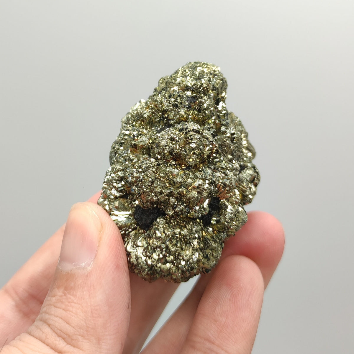 Golden Marcasite Sphere Cluster, Prophecy Stone, Pakistan, 186 gram