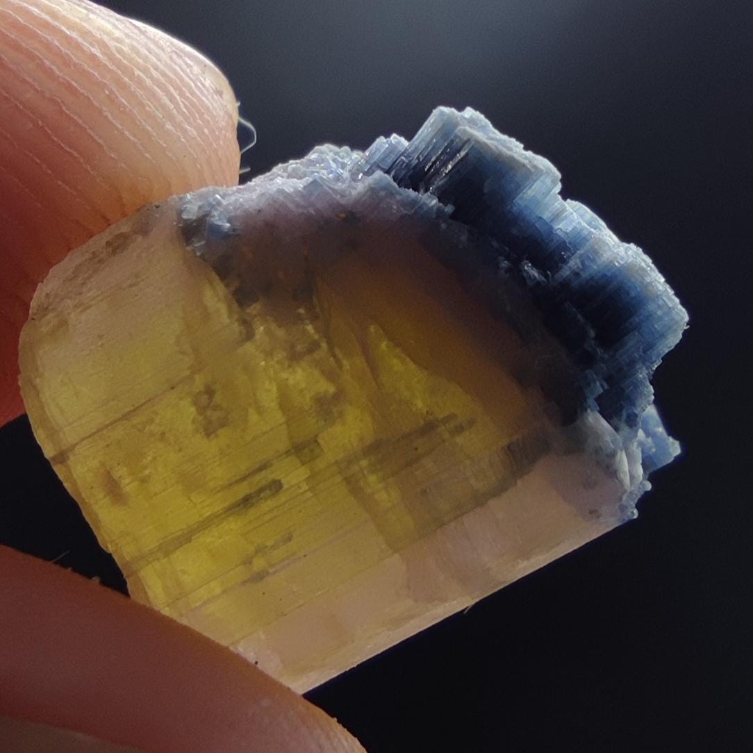 Natural small 24 pieces lot of bicolor tourmaline crystals from Afghanistan, 87.9 grams