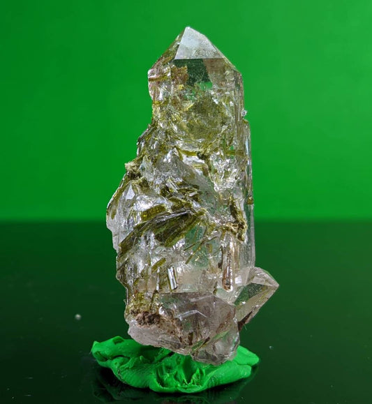 Balochistan Epidote Included Quartz Crystal