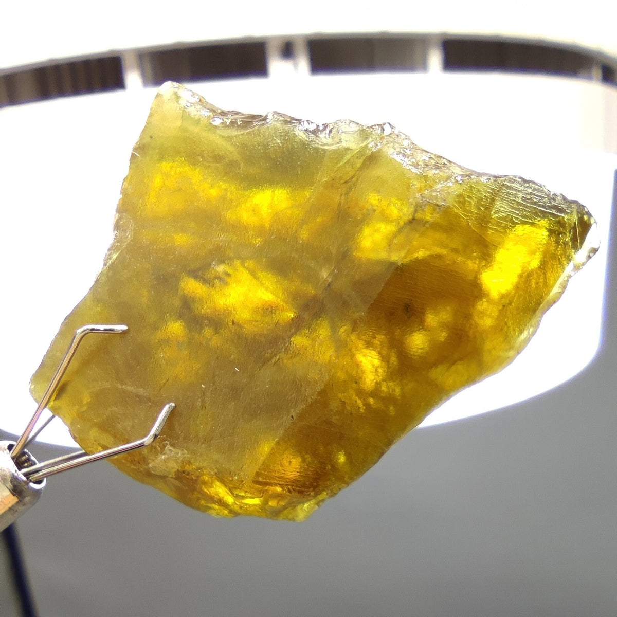 Green rare natural sphene titanite crystal from Mohmand Agency KPK Pakistan, weight 12 grams