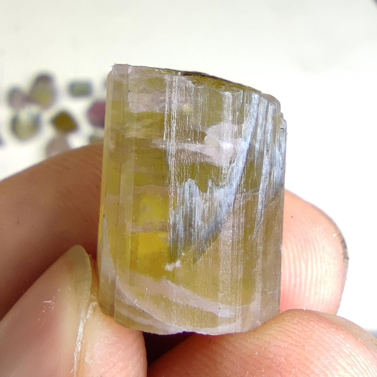 Natural small 27 pieces lot of bicolor tourmaline crystals from Afghanistan, 86.6 grams