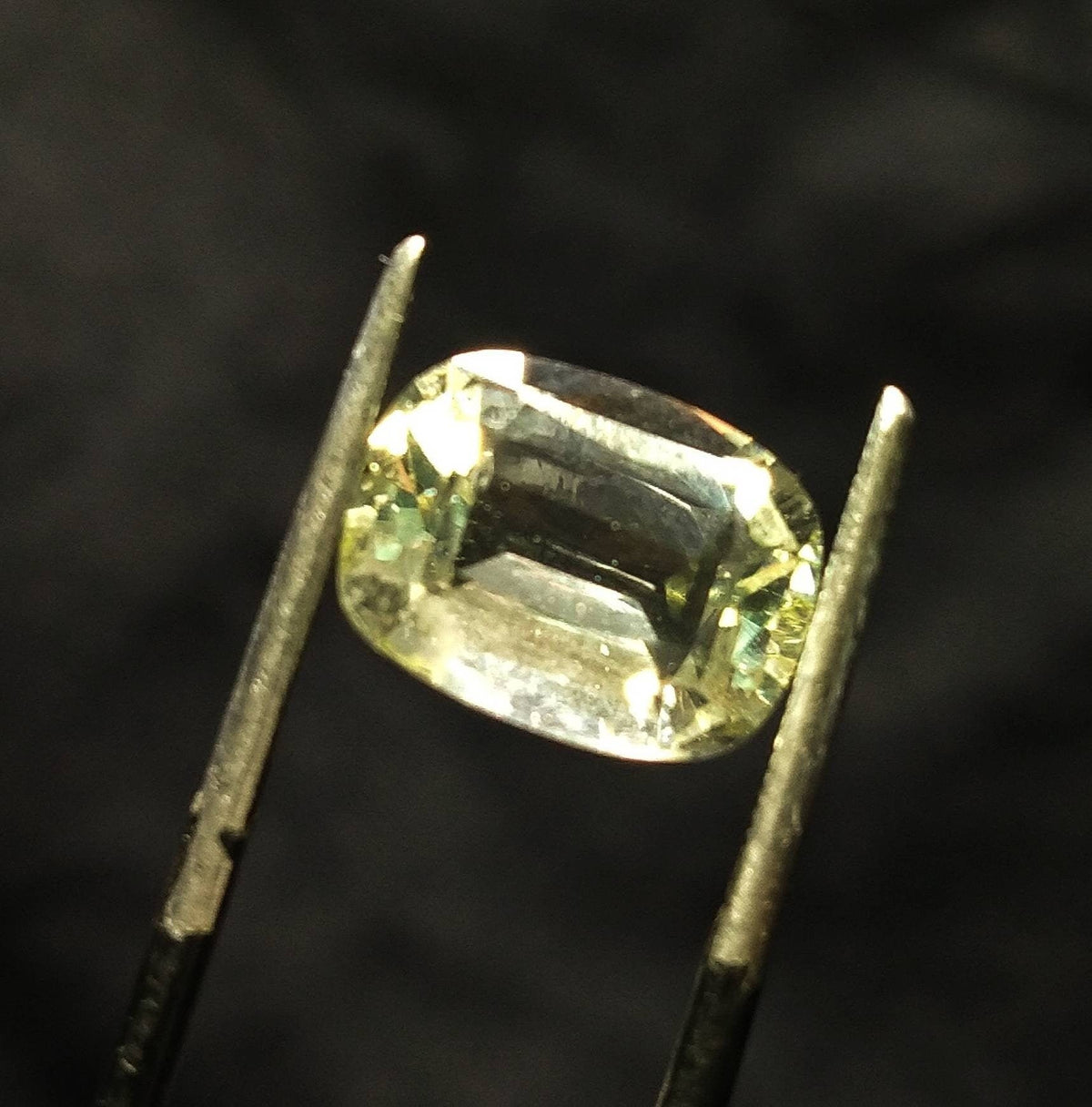 Natural rare fine quality light yellow 4.5 carats gemmy Orthoclase var. feldspar faceted gem