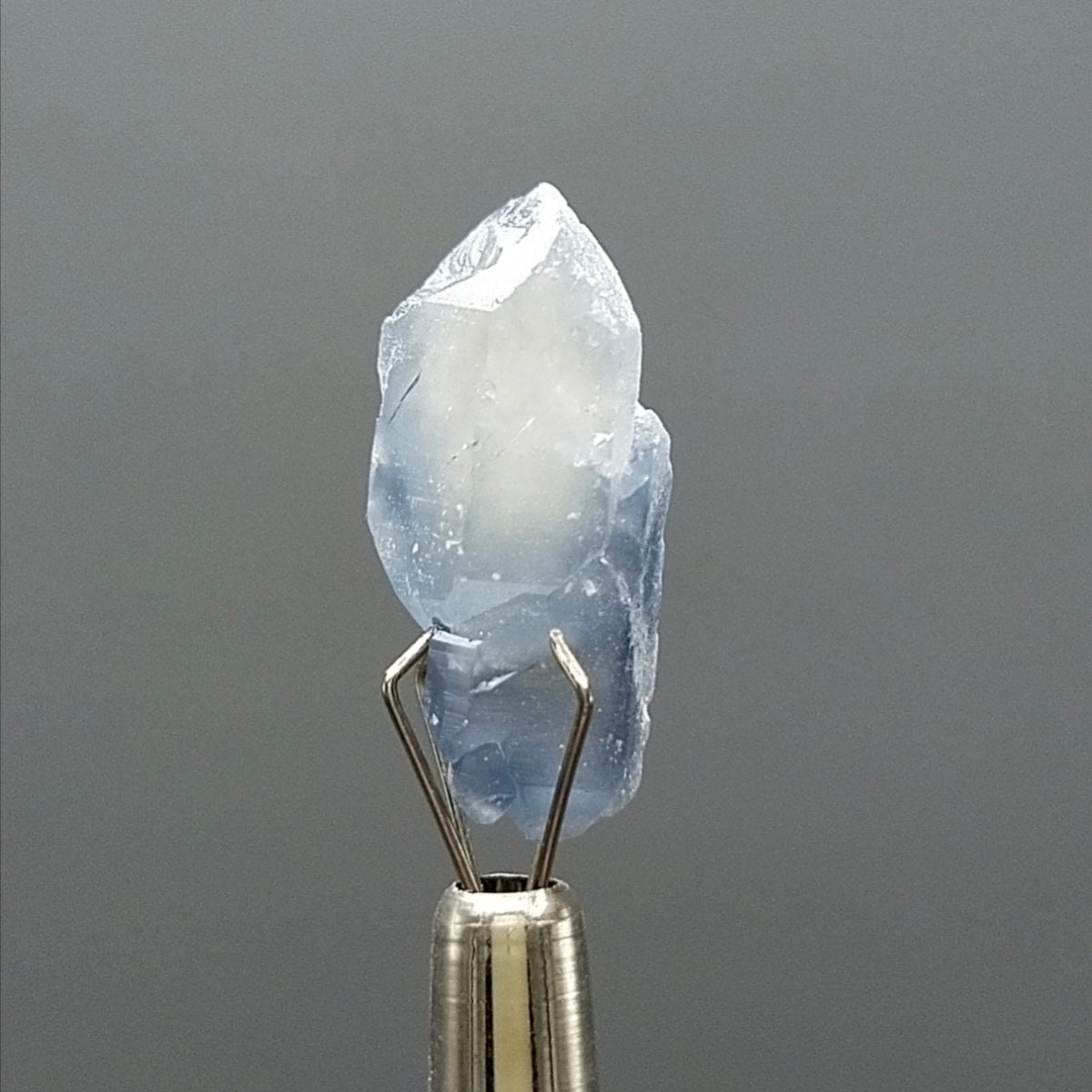 Natural rare indicolite blue quartz crystal from Afghanistan, 1.4 grams