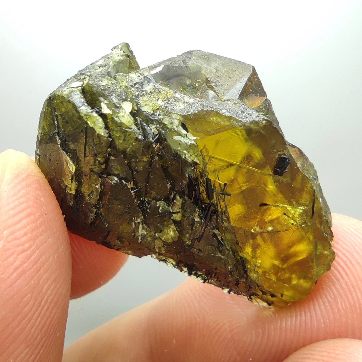 Rare sphene titanite crystal with Aegirine inclusion from Momand agency, KP, Pakistan, 7.3 gram