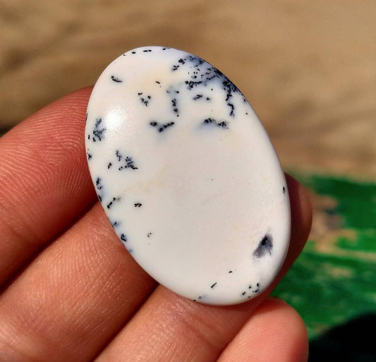 Natural Dendritic Opal Cabochon, 40 Carats