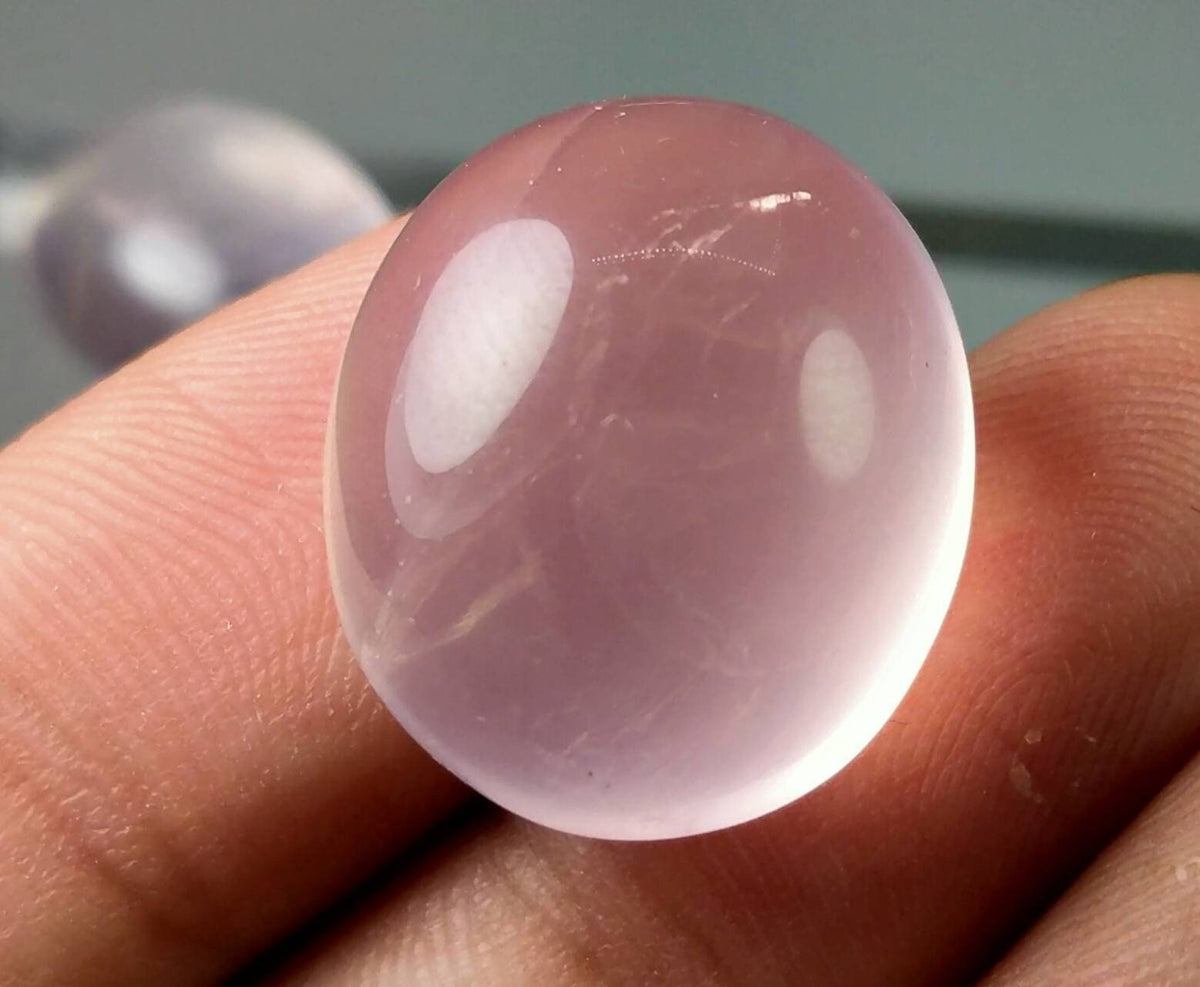 Natural good quality rose quartz cabochons lot