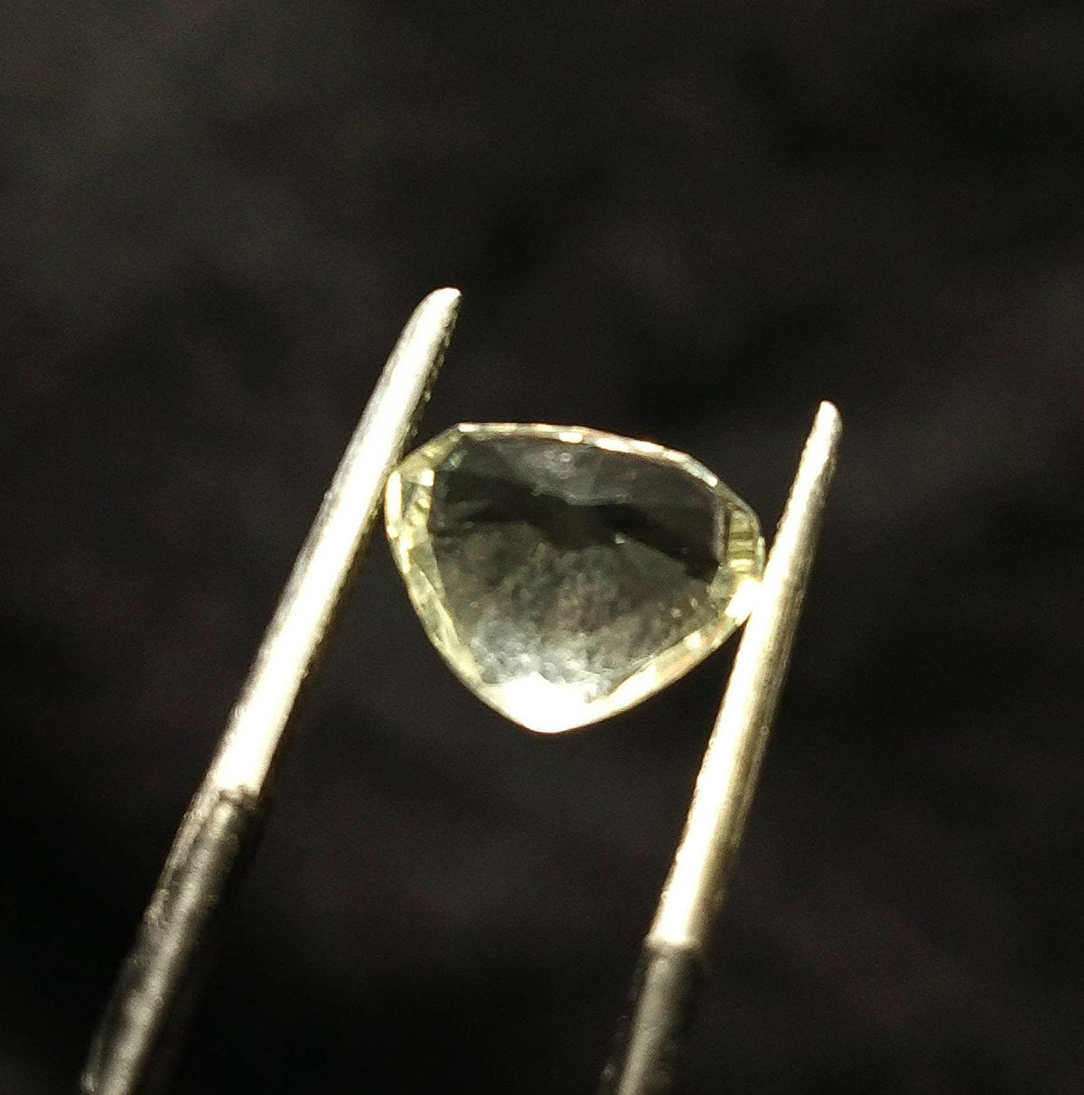Natural rare fine quality light yellow 2 carats gemmy Orthoclase var. feldspar faceted gem
