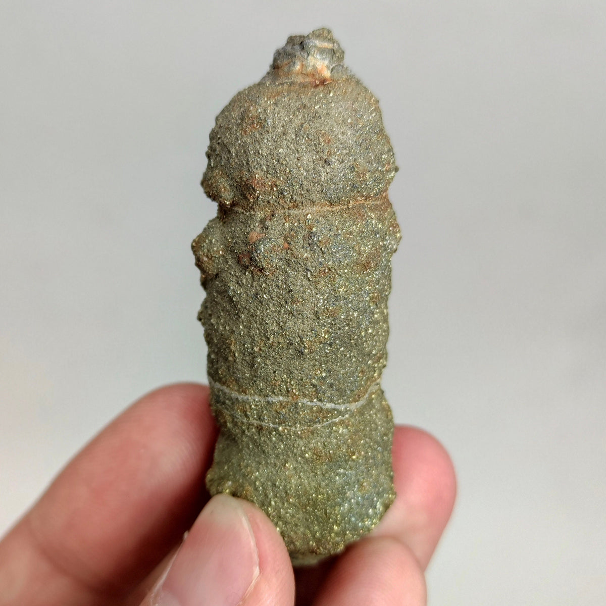 Natural golden Marcasite crystal with rainbow effect on surface from Pakistan, 78 grams