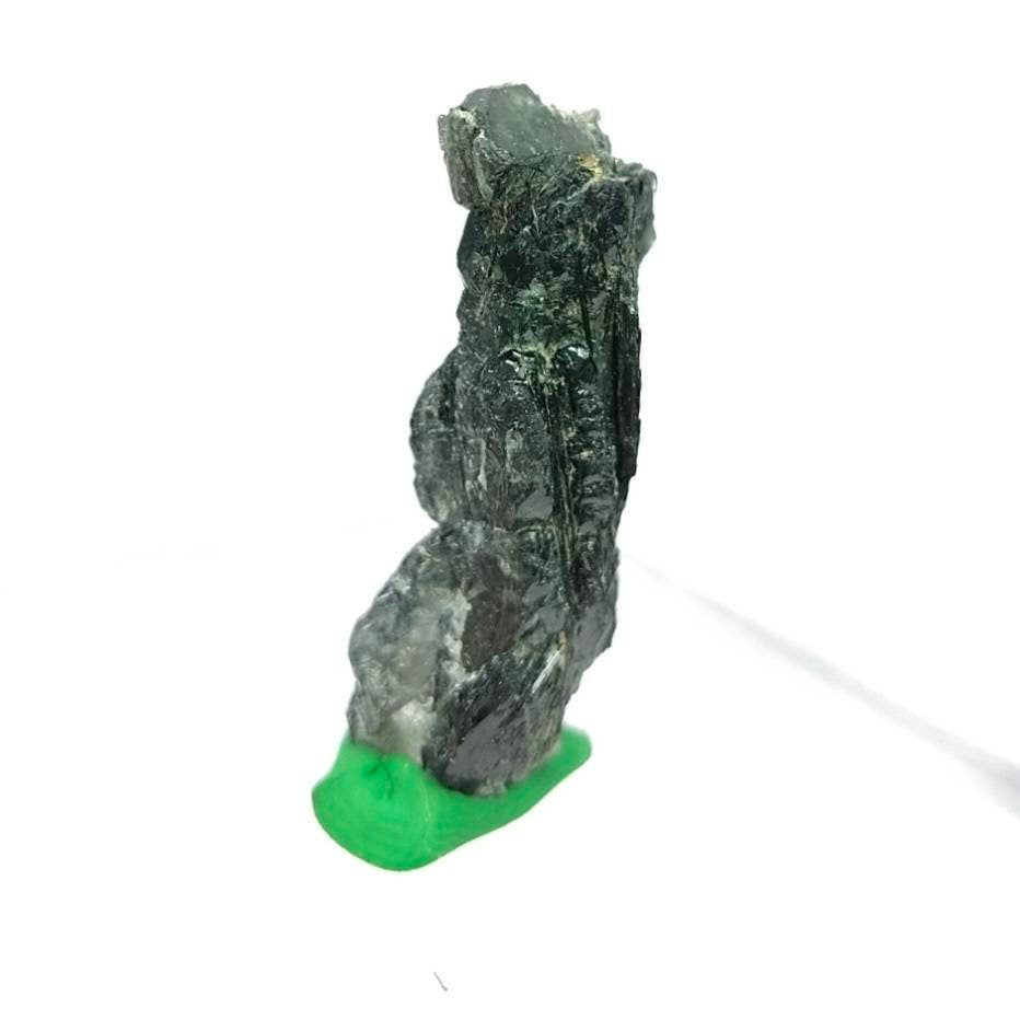 Apatite crystal with green basolite inclusion from KP Pakistan, 7.5 grams