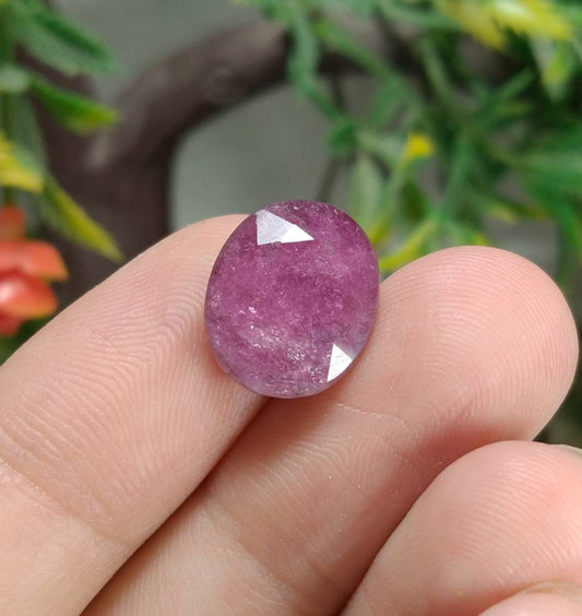 9 Carat Oval Faceted Pink Tourmaline Gemstone