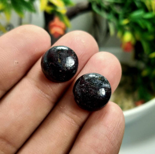 Red Jasper Cabochons, 19 Carats Total, Untreated Pair