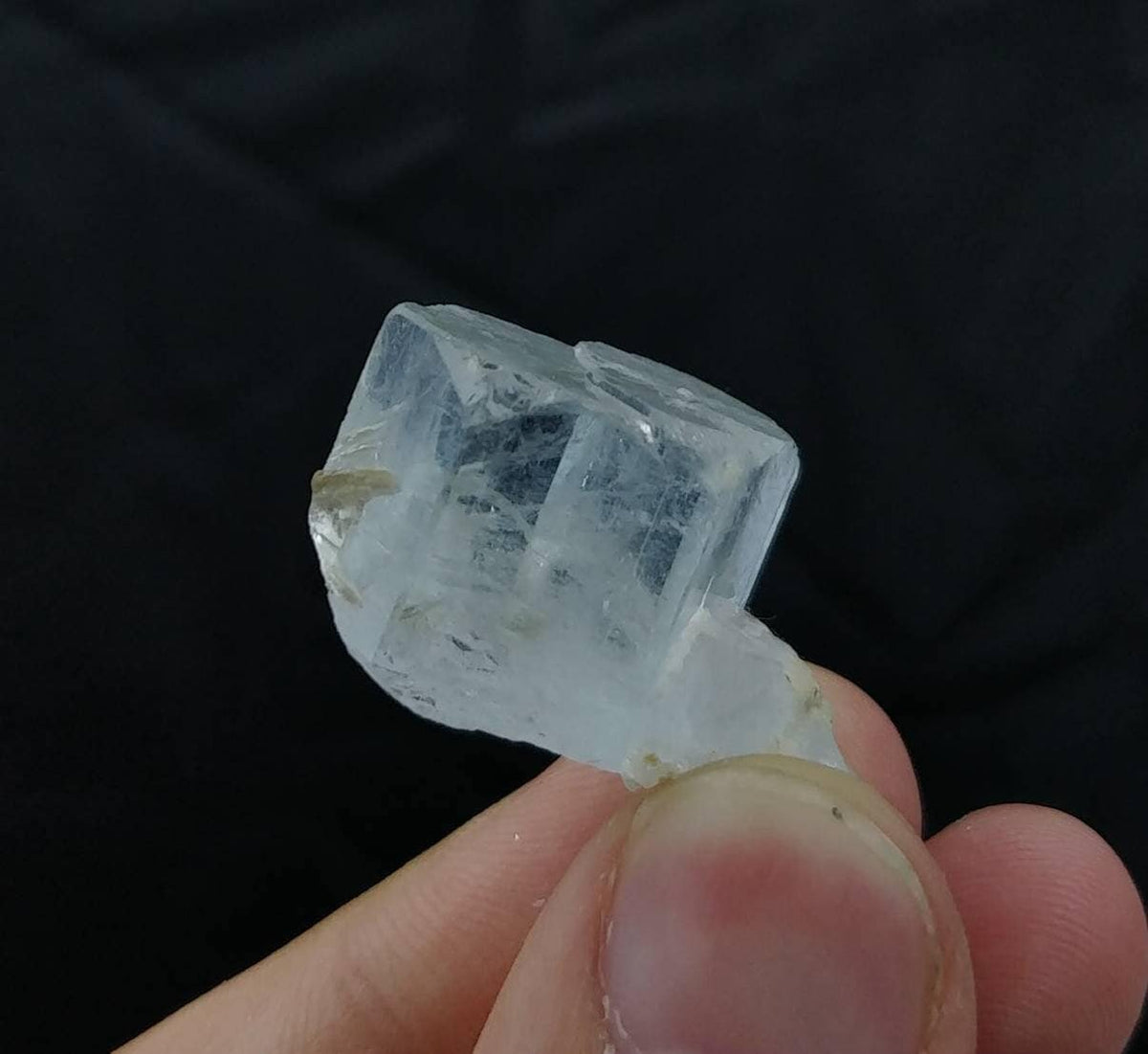 Aquamarine terminated clear with moscovite mica from Nagar Valley Skardu GilgitBaltistan Pakistan