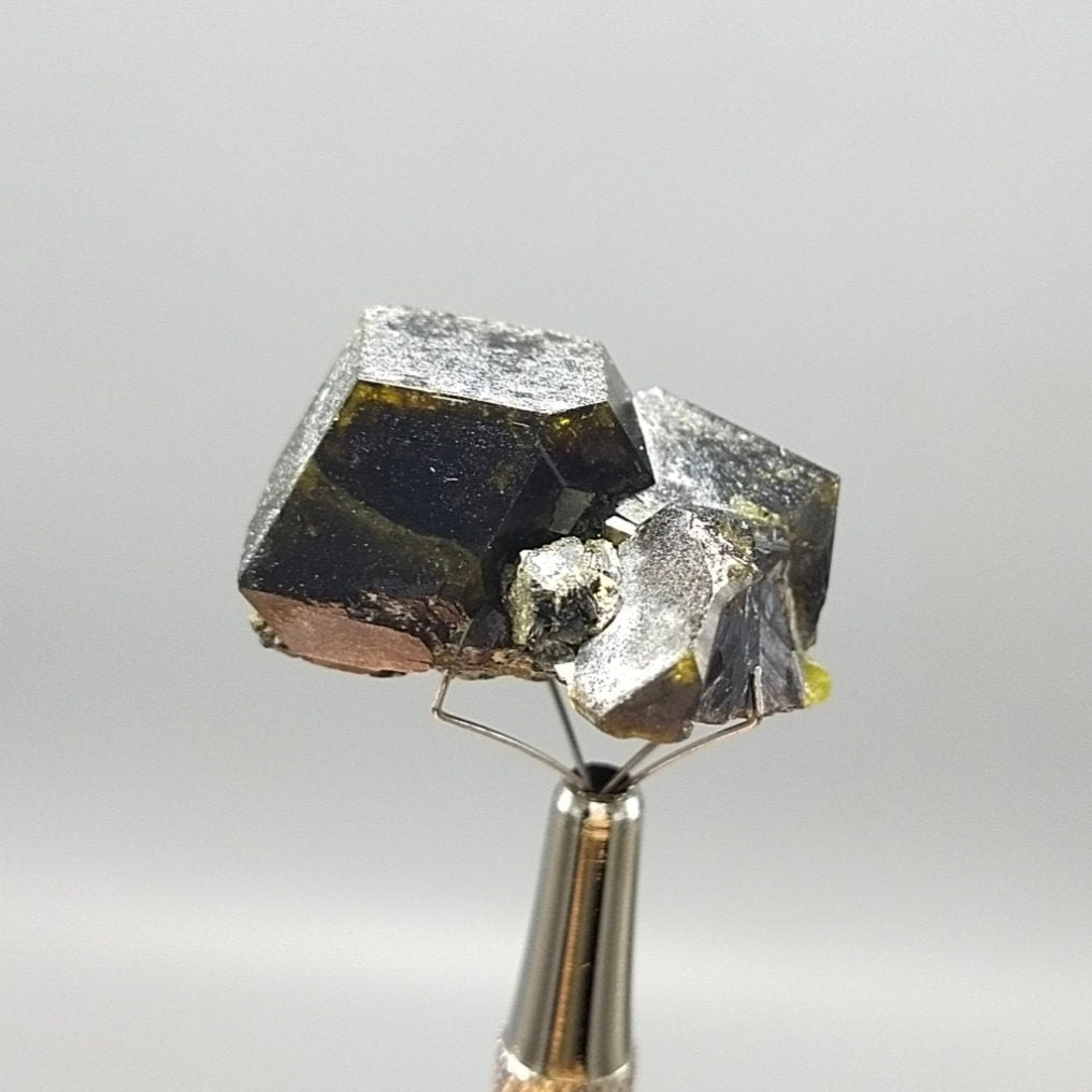 Andradite Garnet Crystal on Albite with Epidote, Pakistan, 15.8 grams