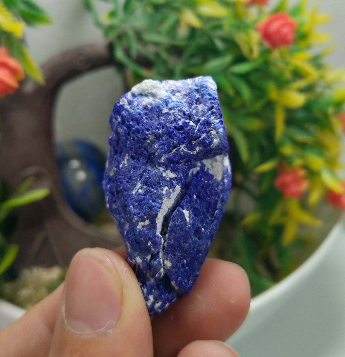 Untreated Lazurite Specimen, UV Reactive (20.7 grams)