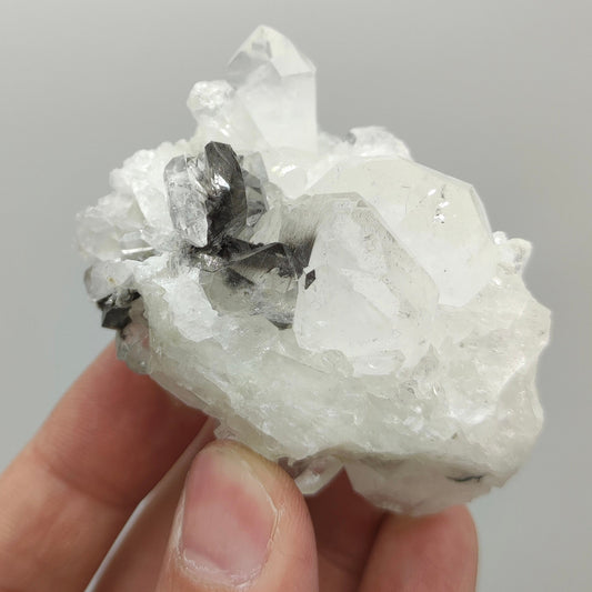 Natural nice size brookite included quartz cluster from Baluchistan Pakistan, 98 grams