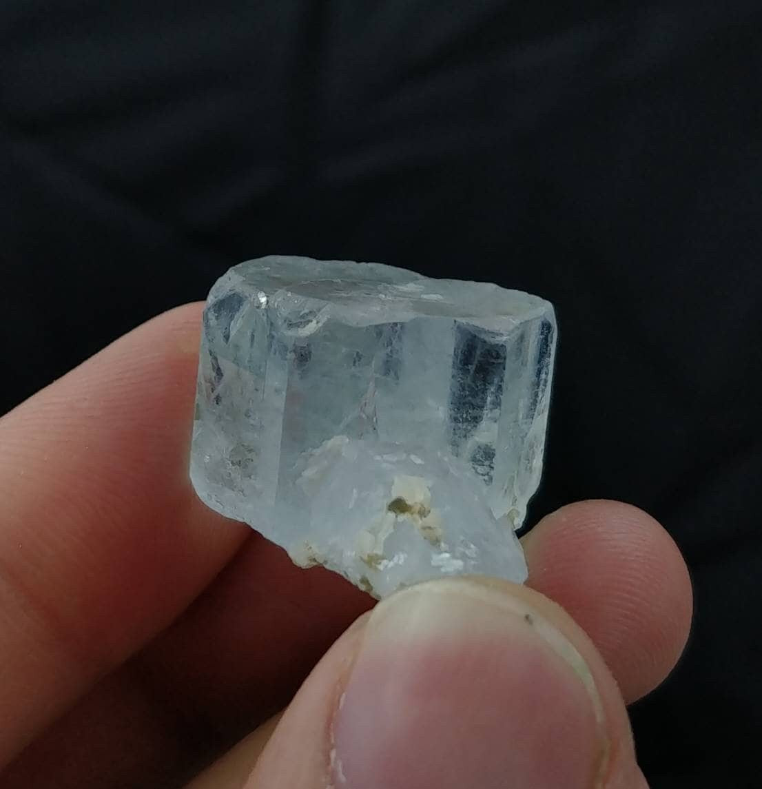 Aquamarine terminated clear with moscovite mica from Nagar Valley Skardu GilgitBaltistan Pakistan
