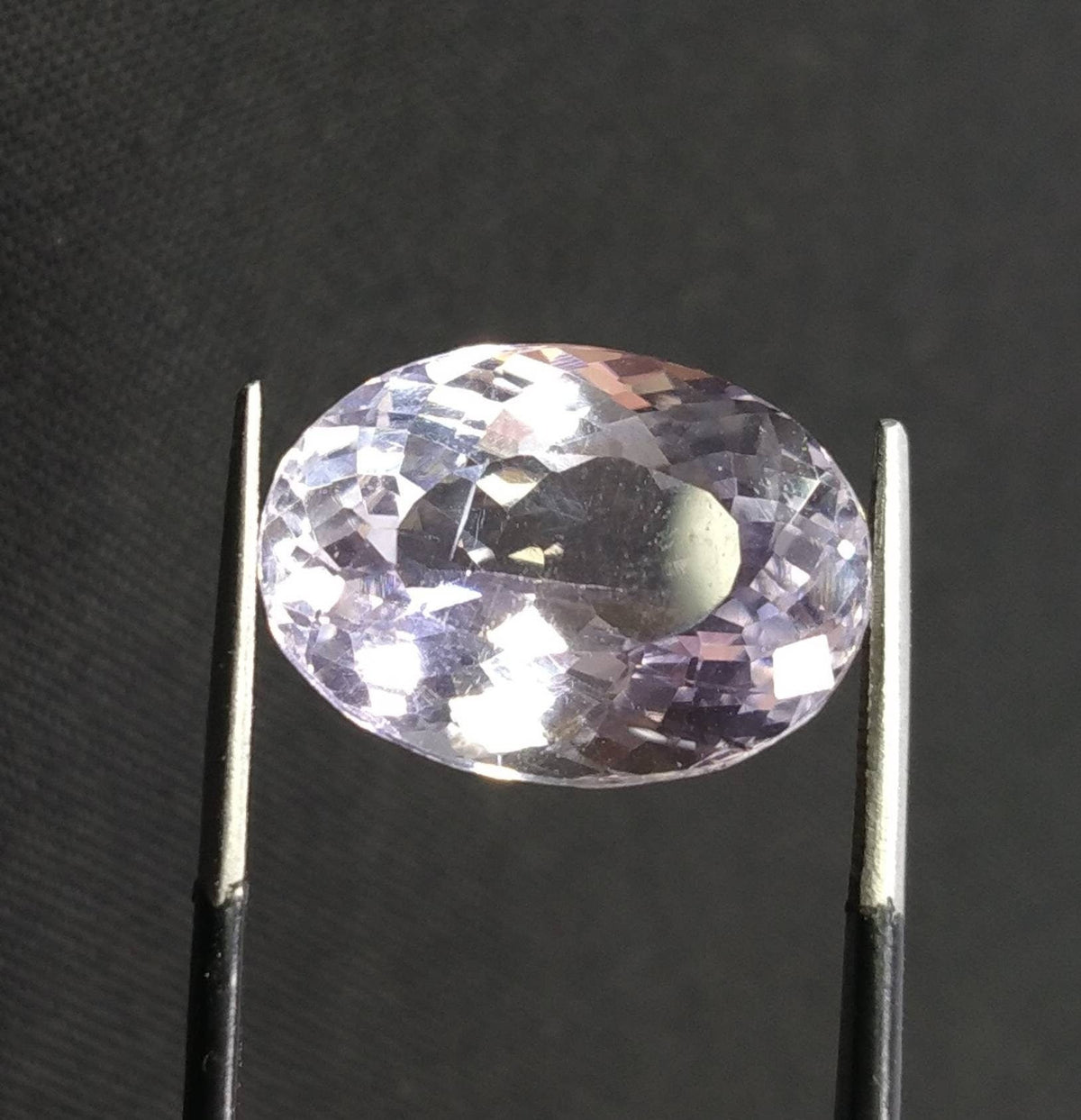 16 Carat Oval Faceted Kunzite Gemstone