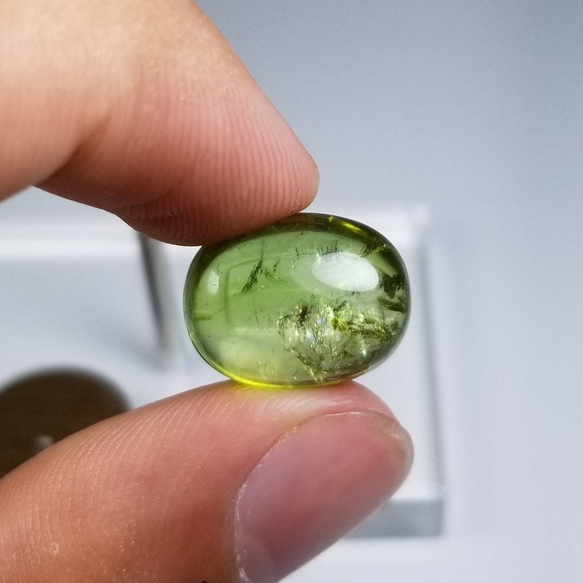 Natural good quality ring size green tourmaline