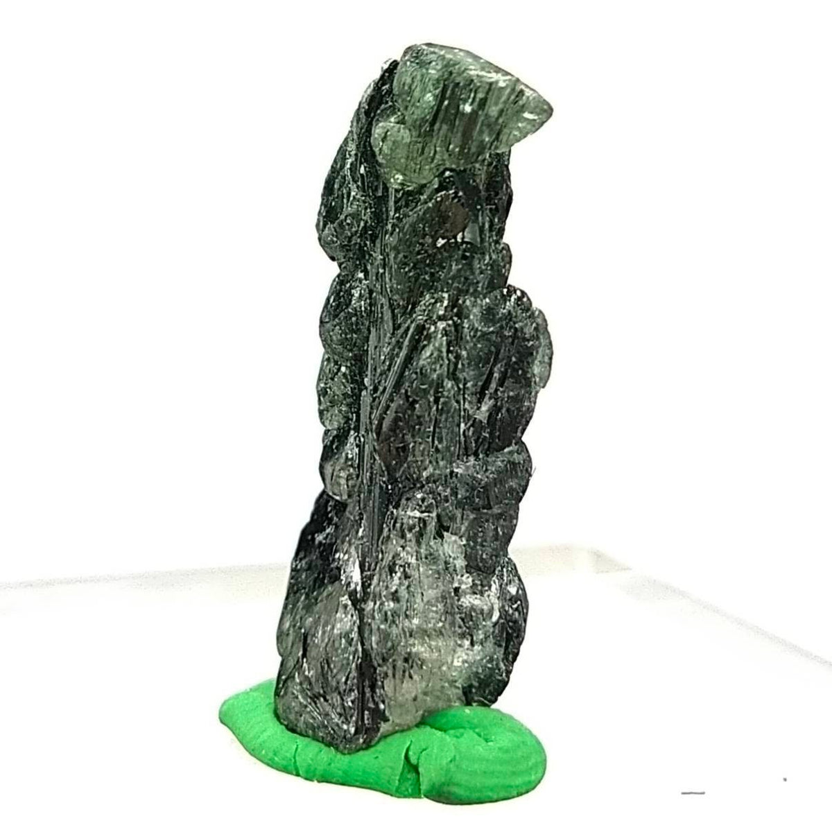 Apatite crystal with green basolite inclusion from KP Pakistan, 7.5 grams