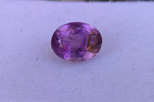 14 Carat Oval Deep Purple Amethyst Gemstone