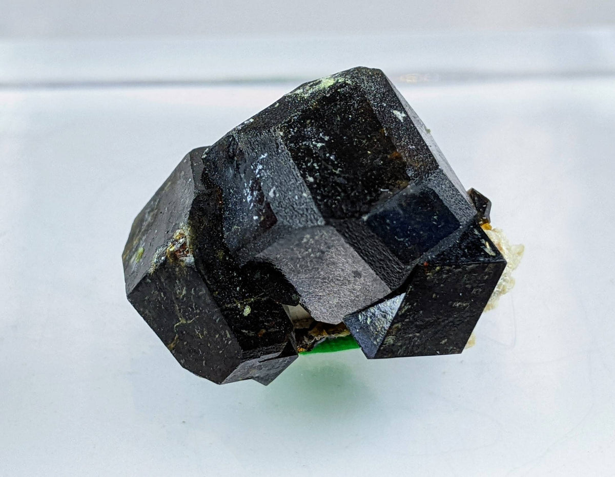 On matrix andradite garnet crystals with green epidote from Pakistan, 17.1 grams