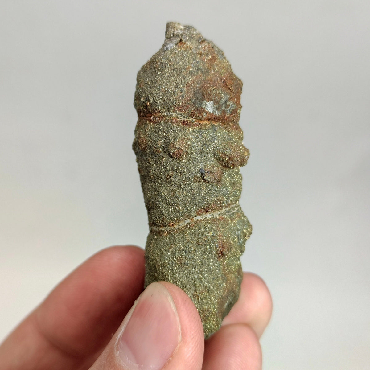 Natural golden Marcasite crystal with rainbow effect on surface from Pakistan, 78 grams