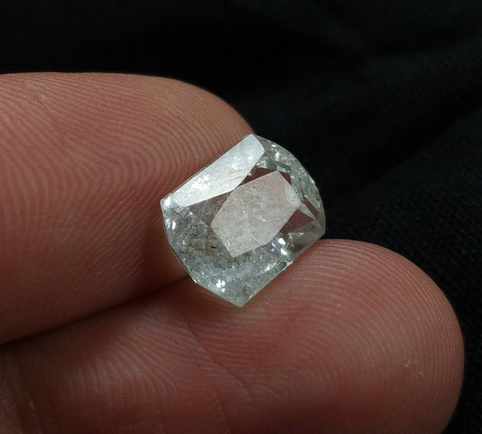 4 Carat Radiant Aquamarine Gem, Untreated Fine Quality