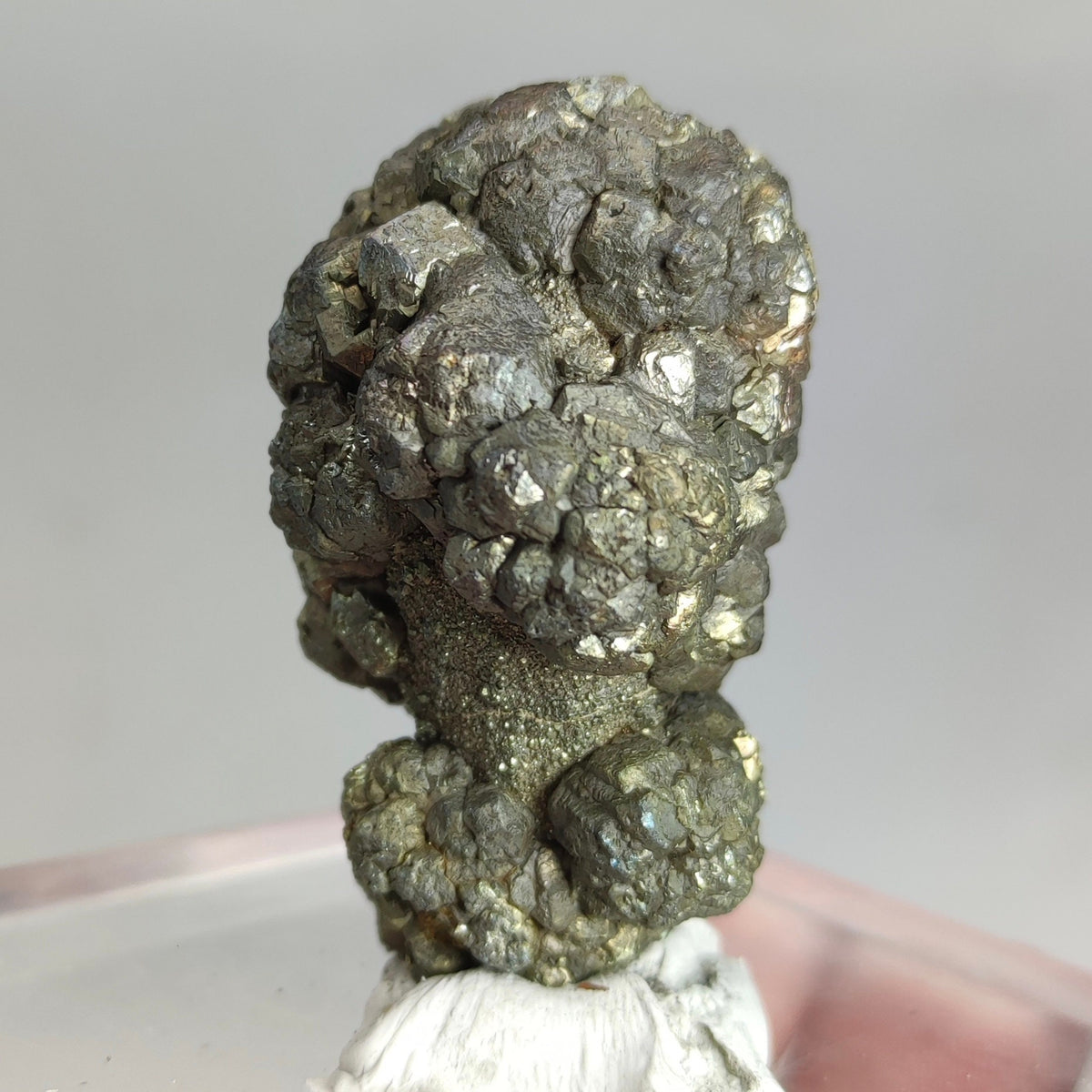 Natural golden Marcasite crystal with rainbow effect on surface from Pakistan, 71.6 grams
