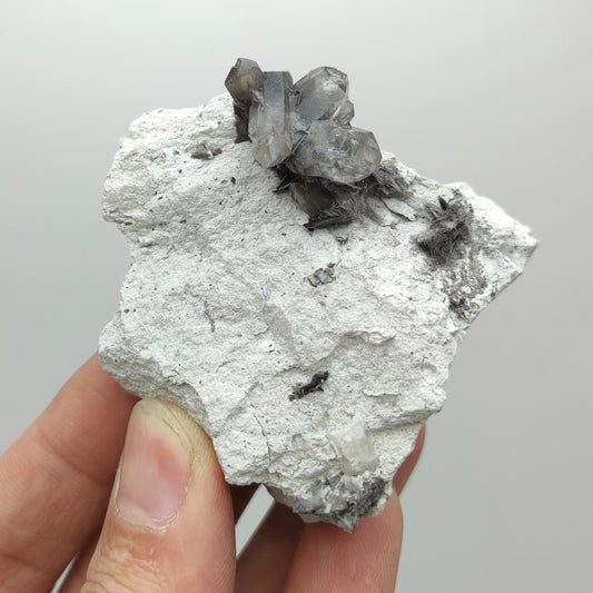 Natural small sizes brookite included quartz crystals on matrix from Baluchistan Pakistan, 115 grams