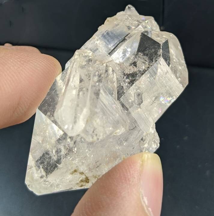 Clear Terminated Quartz Cluster - Balochistan Pakistan, 22.7 grams