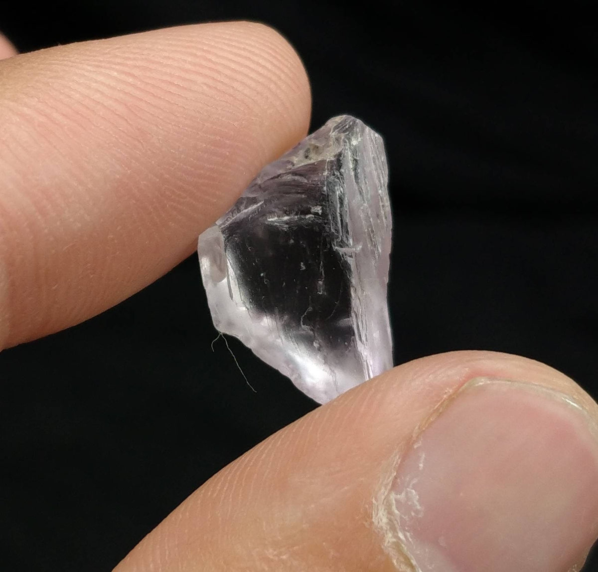 Kunzite Crystals Lot, Clear Facet Rough, Afghanistan Origin (42.5 grams)