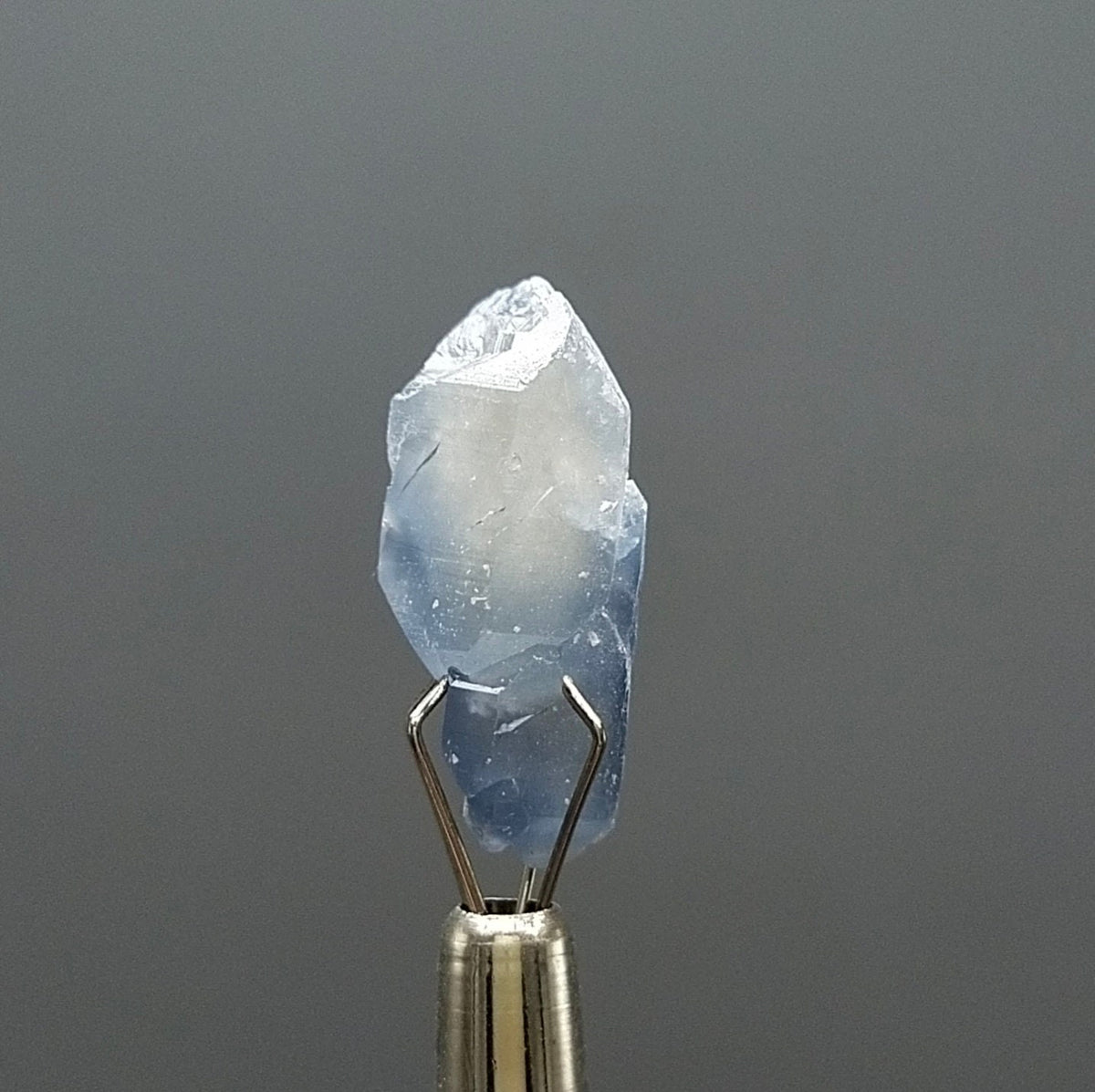 Natural rare indicolite blue quartz crystal from Afghanistan, 1.4 grams