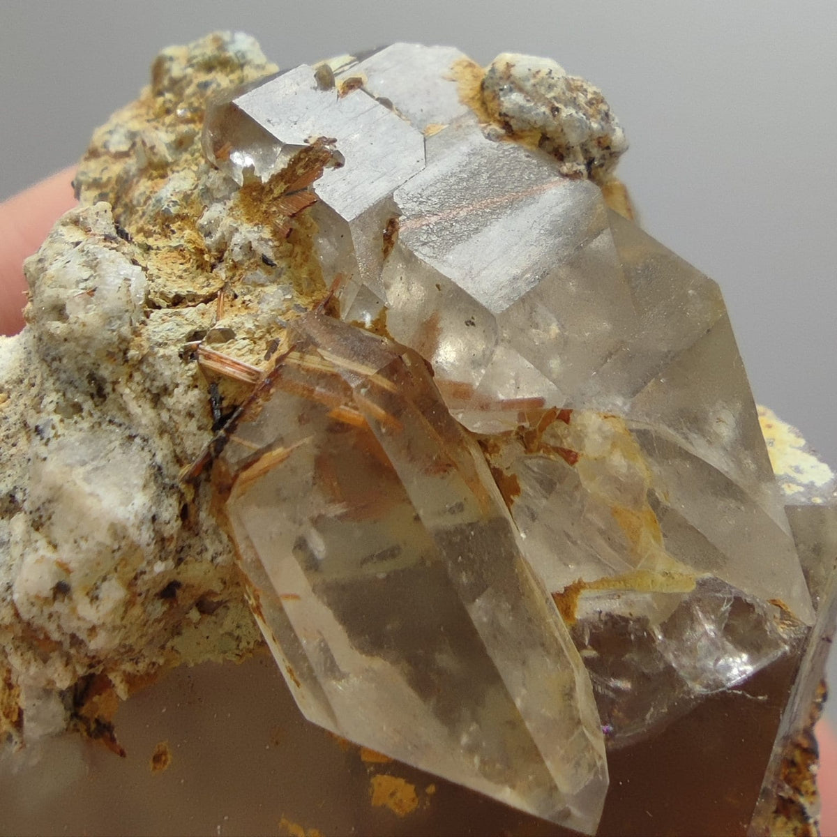 Smokey Quartz Crystal with Rutile, KP Pakistan, 104 grams
