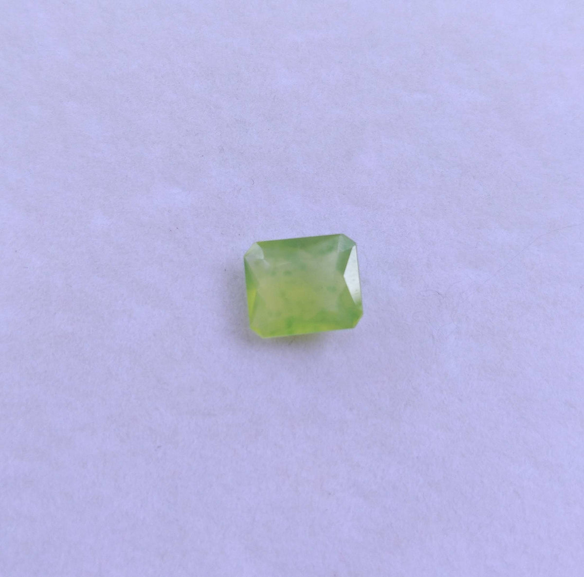3.5 Carat Green Hydrogrossular Garnet Gem, Radiant Cut