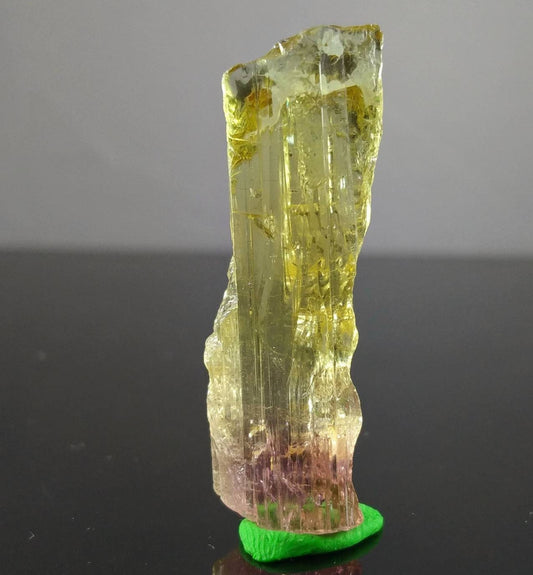 Bicolor terminated tourmaline crystal 8.3 grams weight from Africa